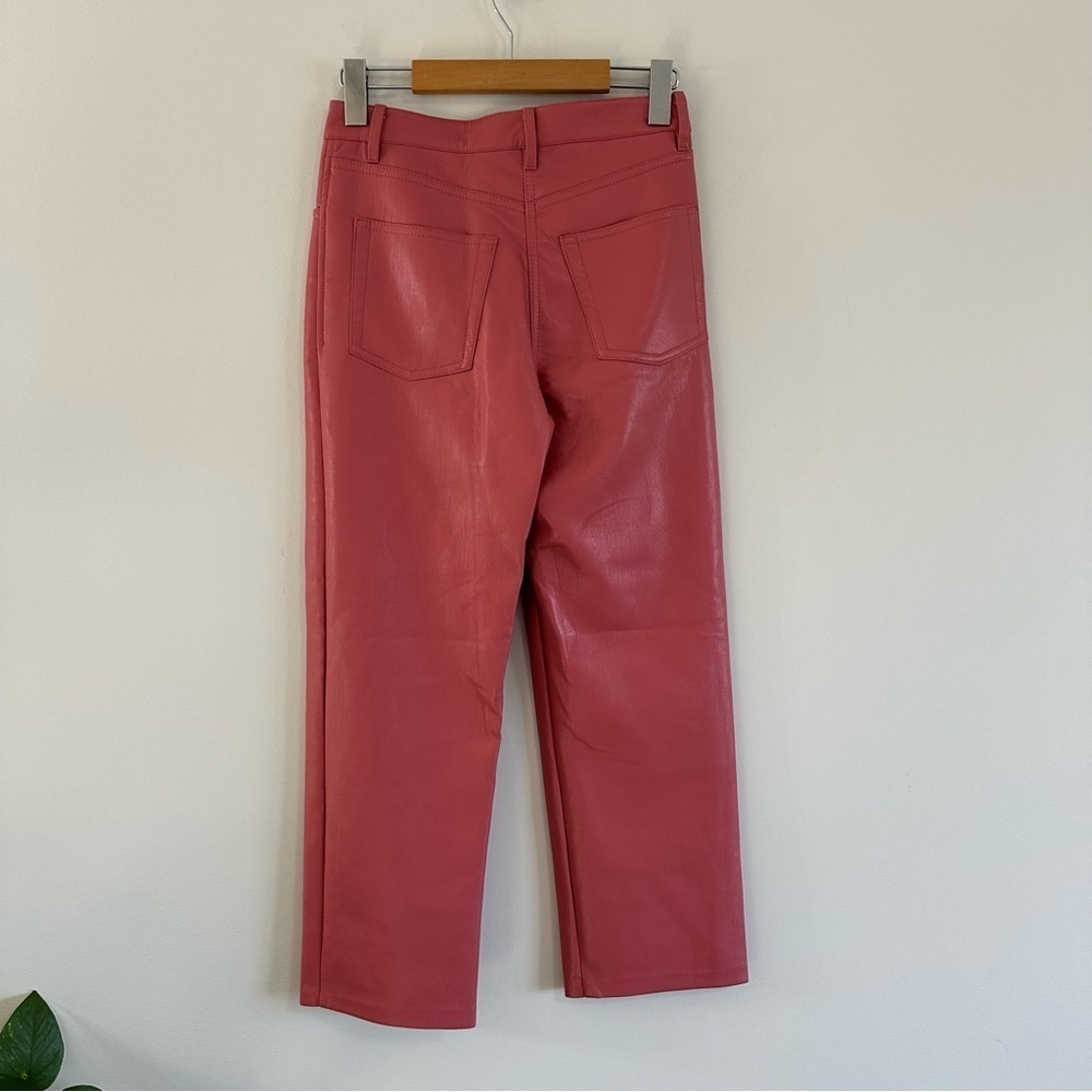 Wilfred The Melina™ Cropped Pant Size 2 Warm Sienna Red Vegan Leather - Picture 4 of 10